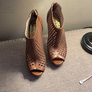 Amazing open toe ankle boot